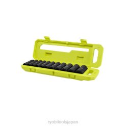 11個sae 1/2ドライブ ディープインパクトソケットセット RYOBI XJJH799 アクセサリー
