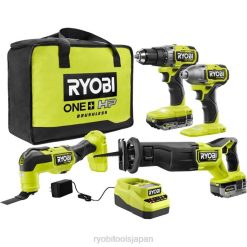 18v 1+ 4 ツール コンボ キット RYOBI XJJH873 パワーツール