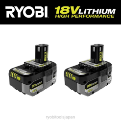 18v 1+ 4ah リチウム高性能バッテリー (2 パック) RYOBI XJJH686 バッテリーと充電器