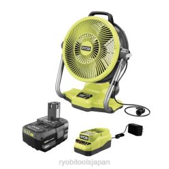 1+ 18V コードレス ハイブリッド 12 ミスト キャノン キット (1) 4.0 Ah バッテリーと充電器付き RYOBI XJJH500 照明ライフスタイルとレクリエーション