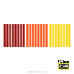 24個フルサイズの暖色系スティックのり RYOBI XJJH749 アクセサリー