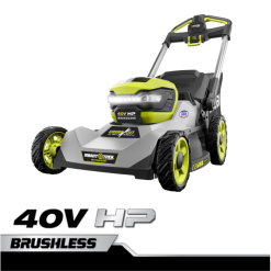 40v hp ブラシレス 21 自走式マルチブレード芝刈り機キット RYOBI XJJH243 屋外